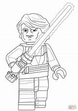 Coloring Wars Star Anakin Lego Pages Skywalker Supercoloring Luke sketch template