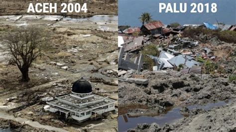 Dampak Gempa Tsunami Aceh Tahun 2004 Dan Palu Tahun 2018