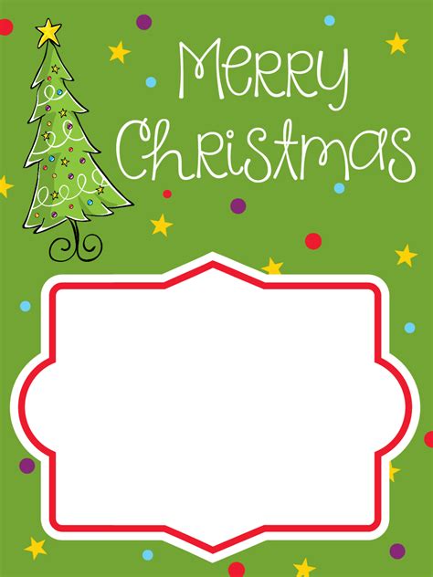 christmas gift card templates  printable newfreeprintablenet
