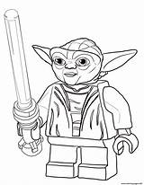 Star Coloring Wars Yoda Pages Master Lego Printable sketch template