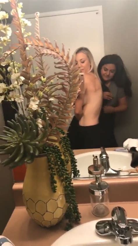 Kaley Cuoco Topless Selfie March 2020 6 Photos And