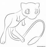Pokemon Mew Coloring Pages Printable Print Color sketch template