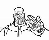 Thanos Gant Coloriages Infini sketch template