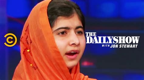 The Daily Show Extended Interview Malala Yousafzai Youtube