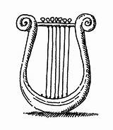Lyre Drawing Trust Never Clipartmag Rol Journey Instruments Musical sketch template
