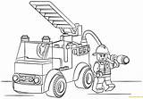 Lego Pages Truck City Fire Coloring Dolls Toys sketch template