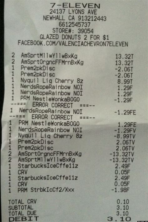 hilarious 7 eleven receipt proves life is really really tough photo