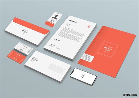 stationary mock  template  gfxtra