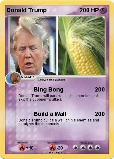 pokemon donald trump   bing bong  pokemon card