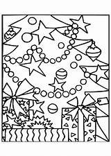 Sapin Cadeaux Kerst Noël Kleurplaten étoiles Orné Guirlandes Kleurplaat Animaatjes Hugolescargot Coloring Partager sketch template