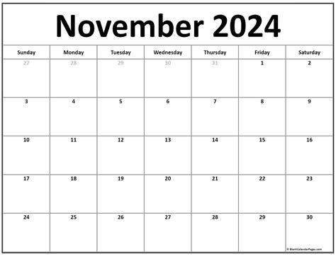 printable calendar november  printable word searches