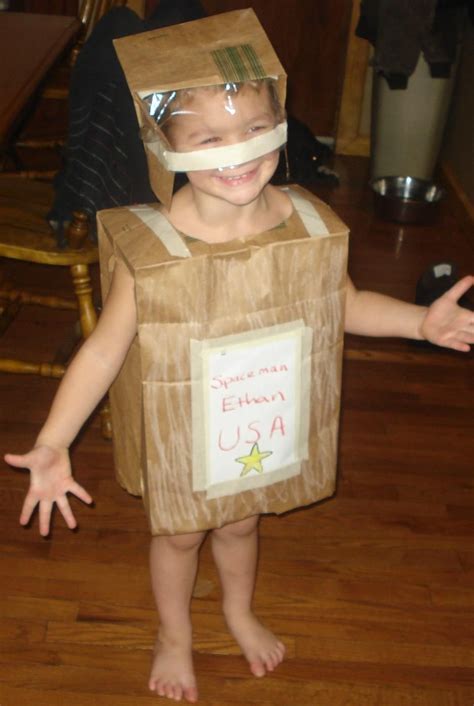 costume   brown paper bags spaceman ethan easy   space suit paperbag