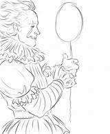 Pennywise Wonder sketch template