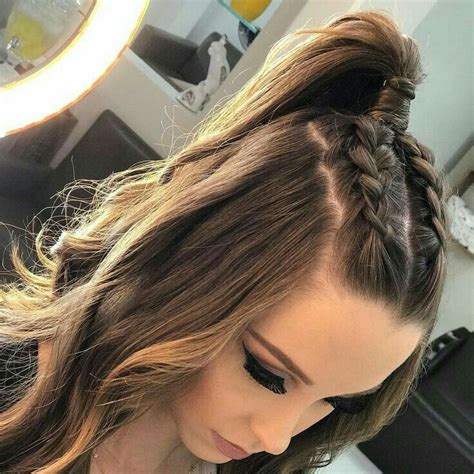 pin de manu ferreira en cabelo peinados con trenzas