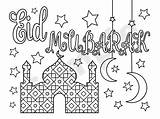 Eid Mubarak Adha Masjid Mosque sketch template