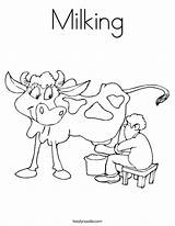 Coloring Worksheet Milking Buttermilk Sheet Farmer Cow Print Outline Book Milked Being Twistynoodle Built California Usa Noodle Favorites Login Add sketch template
