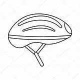 Helmet Bicycle Outline Bike Icon Drawing Vector Style Stock Template Depositphotos Pages Ylivdesign Coloring Getdrawings Illustration sketch template