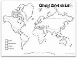 Climate Zones Geography sketch template