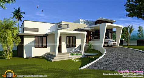 contemporary hillside home kerala home design  floor plans  dream houses
