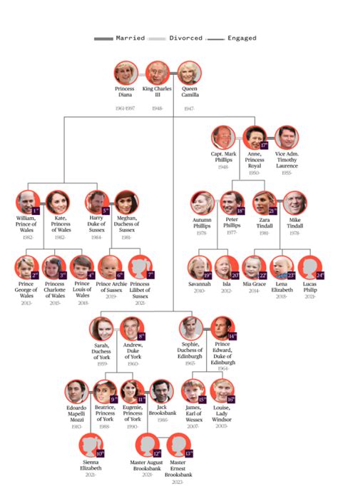 british royal family tree guide  king charles iii family