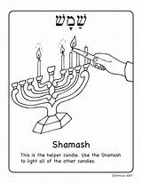 Candle Shamash Hebrew Coloring Chanukah Helper Sameach Choose Board Hanukkah Pages sketch template