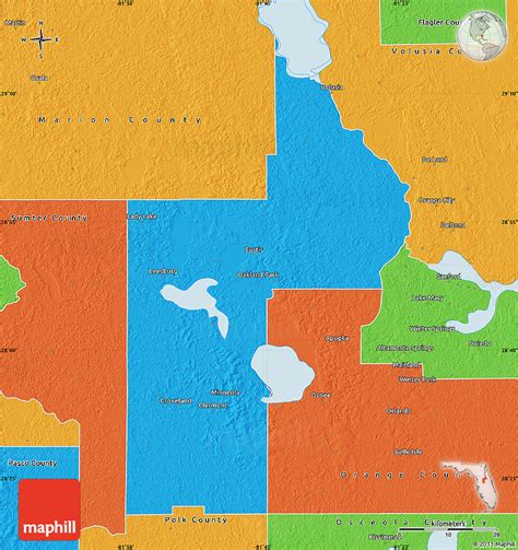 political map  lake county