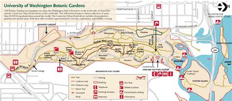 maps trails university  washington botanic gardens