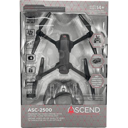 ascend aeronautics premium hd video drone model asc  black walmartca