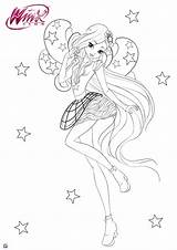 Winx Club Coloring Pages Cosmix Season Stella Transformation Youloveit Colouring Flora Choose Board sketch template