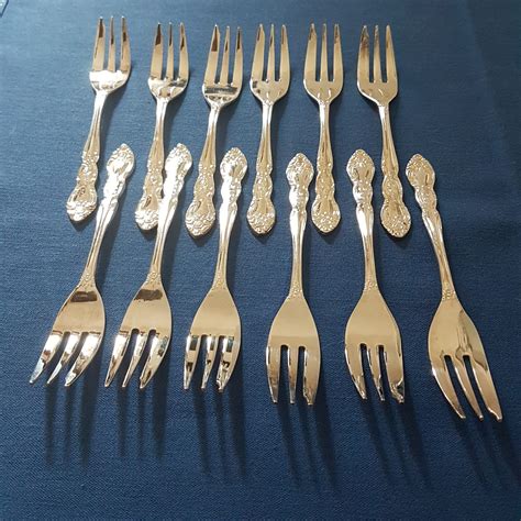 vintage pastry forks dessert forks  sets
