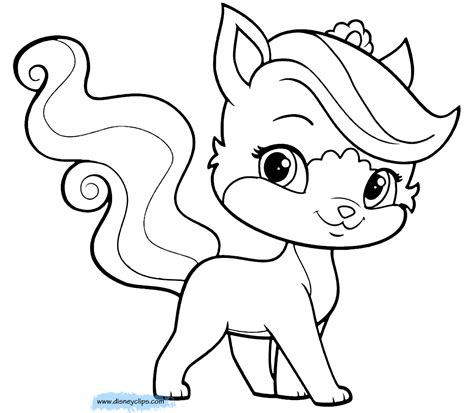 princess palace pets coloring pages coloring home