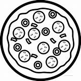 Pizza Coloring Pages Wecoloringpage sketch template