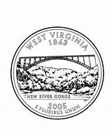 Virginia West Coloring Quarter Pages Wv State Printable Logo Usa Printables States Print Quarters Go Logodix Gorge Bridge River Next sketch template
