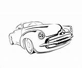 Coloring Car Classic Pages Ai sketch template