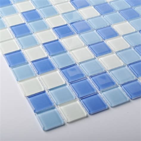 Tst Crystal Glass Tiles Blue Glass Mosaic Tile Sea Glass