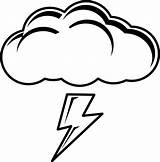 Clipart Lightning Thunder Library sketch template