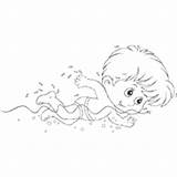 Swimming Boy Coloring Pages Sports Surfnetkids Next sketch template