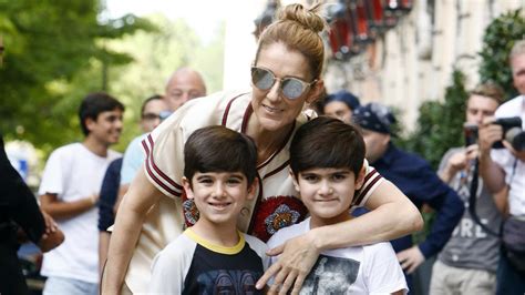 celine dion goes shopping with her adorable 6 year old twin sons pic entertainment tonight