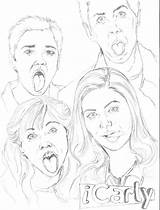 Coloring Icarly Pages Printable Color Comments Coloringhome Popular sketch template