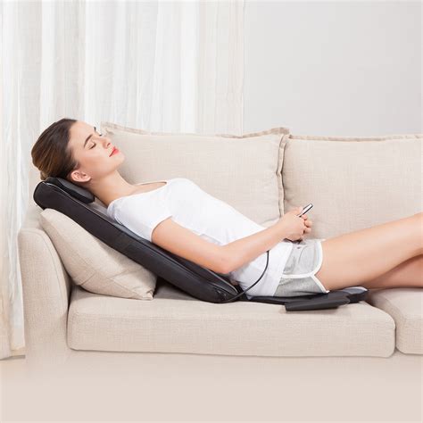 shiatsu massage cushion with heat chair pad kneading back for home car massager 728619907304 ebay