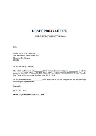 proxy letter template doctemplates vrogue