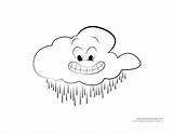 Coloring Cloud Weather Kids Rain Cloudy Pages Drawing Templates Cliparts Rainy Cartoon Pdf Clipart Timvandevall Windy Getdrawings Printables Library sketch template