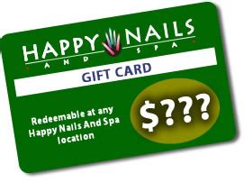 gift cards happy nails nails  spa salons