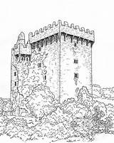 Castle Coloring Pages Adults Printable Castles Adult Colouring Color Blarney Medieval Sheets Book Ireland Books Drawing Great Irish Print Cork sketch template