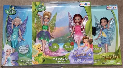 Disney Fairies 6 Fairy Dolls Tinkerbell Silvermist Rosetta