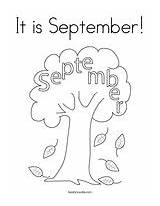September Coloring Pages Twistynoodle Noodle sketch template
