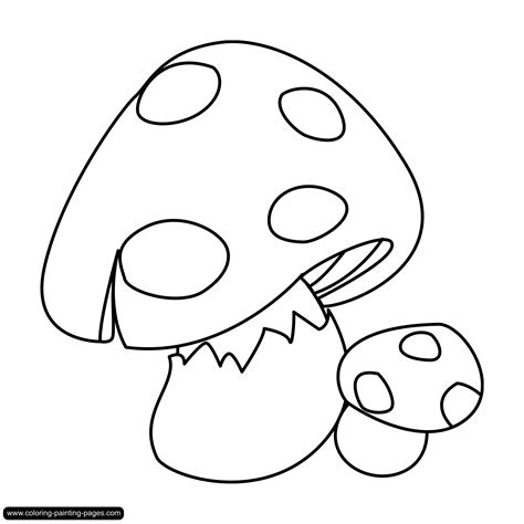 mushroom coloring pages  large images