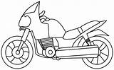 Coloring Motorcycle Pages Kids Motorbike Bike Colouring Drawing Cartoon Motorcycles Transportation Color Land Clipart Street Cliparts Dirt Sheets Motor Printable sketch template