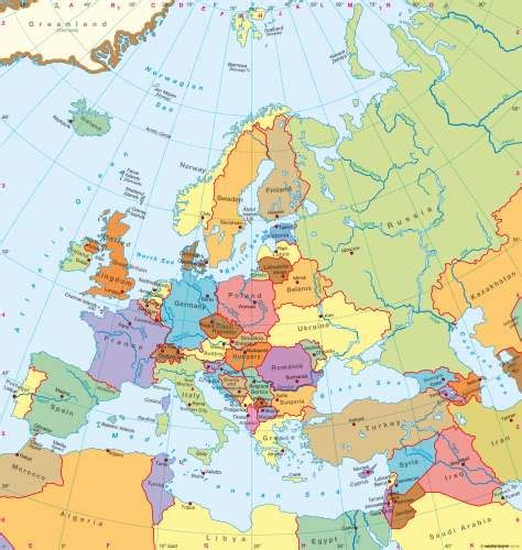 maps europe political map diercke international atlas