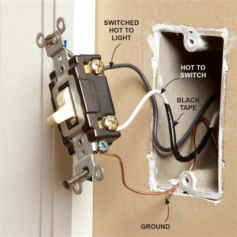 basic electrical switch wiring wiring diagram   hot   receptacle   light